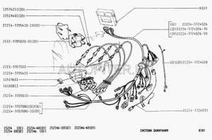 Провода зажигания (высокого напряжения) для ВАЗ-21214 "Нива" силиконовые Cartronic 21214370708010 Автоваз