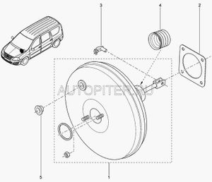 Прокладка щитка передка 472120068r Автоваз