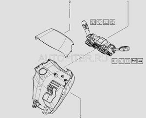 Модуль подрулевых переключателей без ПТФ 8450020007 Автоваз