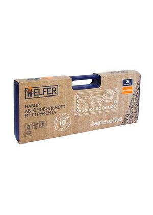 Н-р головок торцевых и пр. 1/2"Dr 26 предметов (45Т) 6 граней HELFER HF000004 hf000004 Kraft