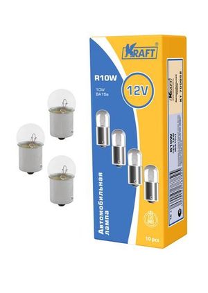 Ћампа накаливани¤ R10W 12v10w (BA15s) KRAFT ¬ј« 2170, ѕодкапотна¤ лампа  с цокол kt700052 Kraft