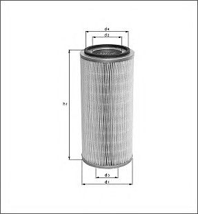 Воздушный фильтр LX 1020/1 Knecht/Mahle