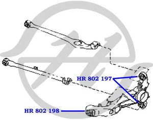 Сайлентблок рычага HR802197 Hanse