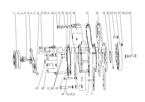 Сальник коленвала передний 65x90 Yuchai YC6B125-T10 yc209c065090pr Yuchai
