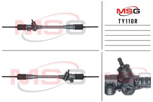 Рулевая рейка без ГУР восстановленная Toyota Echo 1999-2006, Toyota Yaris Verso 1999-2005, Toyota Yaris 1999-2005 ty110r Msg