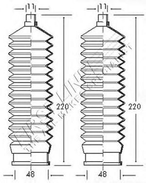 Пыльник, рулевое управление FSG3040 First Line