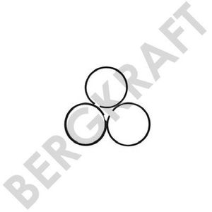 Кольца поршневые компрессора bk8501503 Bergkraft