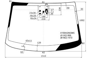 Hyundai Tucson 5D Suv с окном под ДД, камера 2015- SP 1510*970 4159agngmc Спектр