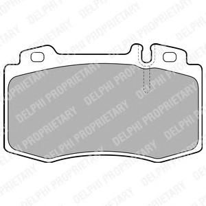 Комплект тормозных колодок, дисковый тормоз LP1828 Delphi