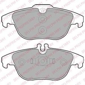 Колодки тормозные задние дисковые к-кт для Mercedes Benz C207 E-Coupe 2009-2016 LP2029 Delphi