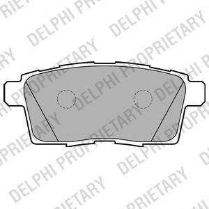Колодки тормозные задние дисковые к-кт для Mazda CX 9 2007-2016 LP2052 Delphi