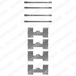 Комплектующие, колодки дискового тормоза LX0024 Delphi