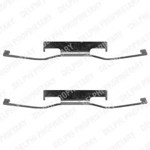 Комплектующие, колодки дискового тормоза LX0054 Delphi