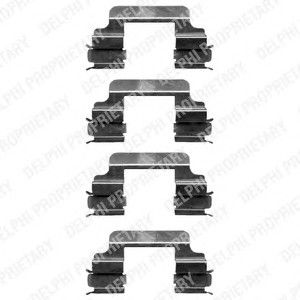 Комплектующие, колодки дискового тормоза LX0363 Delphi