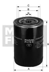 Масляный фильтр W 1170/13 Mann+Hummel