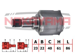 ШРУС_NAKAYAMA NJ7023NY Nakayama