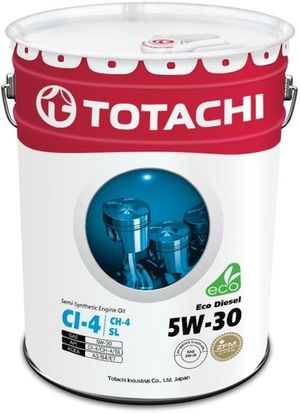 Моторное масло TOTACHI  ECO  DIESEL  SEMI-SYNTHETIC  CI-4/CH-4/SL    5W-30     (20л) 4562374690493 Totachi