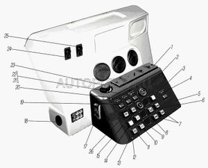 Выключатель "массы" кнопочный (ГАЗ,ЗИЛ,УАЗ СОАТЭ двухклеммный) 21373710 УралАЗ