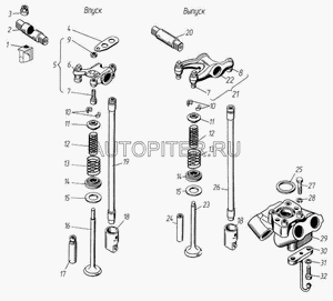 ТМЗ Втулка направляющая впускного клапана 840.1007032 8401007032 ТМЗ