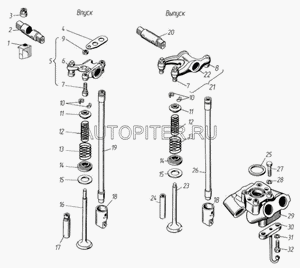 ТМЗ Втулка направляющая впускного клапана 840.1007032 8401007032 ТМЗ