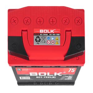 Аккумулятор BOLK Standart 75 А/ч обратный R+ 278x175x190 L3 EN 650 А