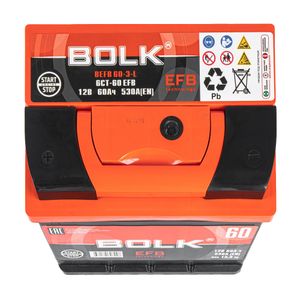 Аккумулятор BOLK EFB Stop&Go 60 А/ч прямой L+ 242x175x190 L2 EN 530 А