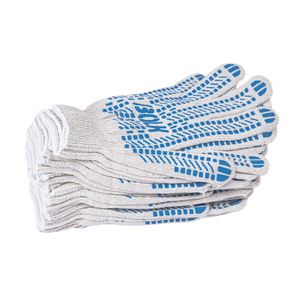 Перчатки рабочие Х/Б 10 класс с точечным покрытием из ПВХ BOLK BWW101002