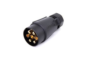 Вилка для подключения автомобильного прицепа (7 pin) 7 контактов, корпус на защелке. OEM: 1384309 260011 Cargen