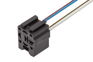 Разъем 418046 (4pin) 4 контакта соединительного реле блока предохранителей (АВАР) для Lada (ВАЗ).