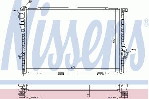Радиатор, охлаждение двигателя 60754A Nissens