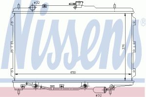 Радиатор, охлаждение двигателя 66603 Nissens