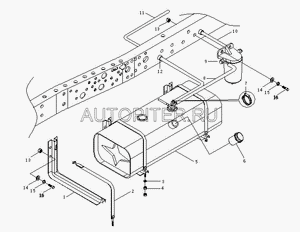 Бак топливный BAW-1065 FENIX 120л BP10651110010 Baw