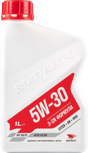Масло моторное ВМПАВТО 3-SN 5w30 (A3/B4, SN/CF), канистра 1л. 9210 ВмпАвто