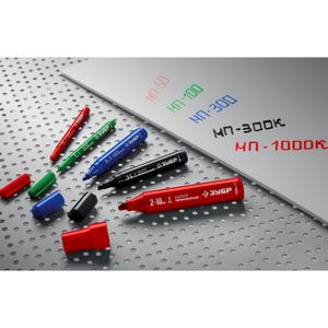 ЗУБР МП-1000К чёрный, 2-10 мм, клиновидный перманентный маркер (06333-2) 063332 Зубр