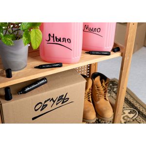 ЗУБР МП-1000К чёрный, 2-10 мм, клиновидный перманентный маркер (06333-2) 063332 Зубр