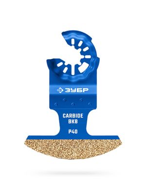 ЗУБР CARBIDE ВК8 Р40, 70x2.6 мм полотно с твердосплавной крошкой: керамика, кирпич, пенобетон, StarQuick (15581-70-2.6) 155817026 Зубр