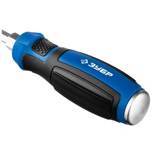 Отвертка ударная, сквозной Cr-V стержень, PH1 x 75 мм, усилитель под ключ, магнитный наконечник, дву 252721 Зубр