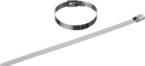 Кабельные стяжки нержавеющие КС-Н, 4.6 х 400 мм, 50 шт, ЗУБР 3097146400 Зубр