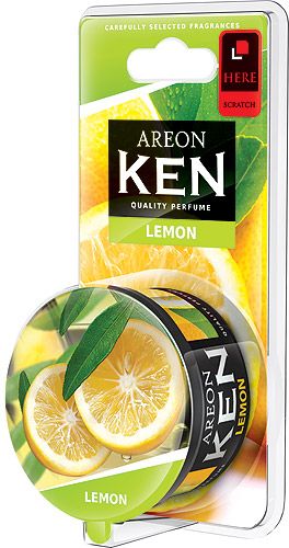 Освежитель на панель AREON KEN лимон (жестяная банка, 35гр) akb05 Areon