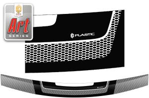 Дефлектор капота Nissan Pathfinder 2005-2010 (Серия "Art" графит) 2010011604256 CA-plastic