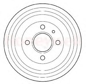 Тормозной барабан 329180B Bendix
