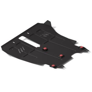 Защита картера + КПП + крепеж, АвтоБРОНЯ, Сталь, Toyota Ipsum 1996-2001, V - 2.0 передний привод 111057251 АвтоБроня