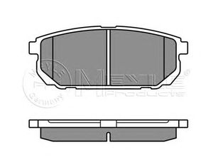 Колодки тормозные задние дисковые к-кт для Kia Sorento 2002-2009 025 240 5815/W Meyle