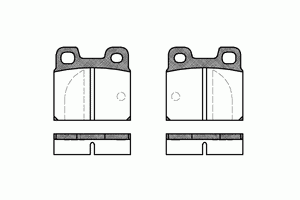 Комплект тормозных колодок, дисковый тормоз