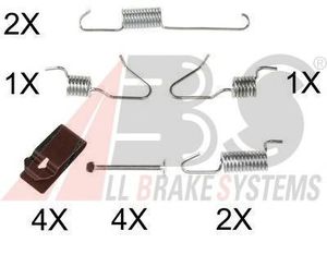 К-кт установочный колодок ручных для Nissan Juke (F15) 2011-2019 0898Q Abs