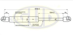 јћќ–“»«ј“ќ– Ѕј√ј∆Ќ» ј DACIA DACIA LOGAN MCV (KS_) , 02/07- 370N L=519/184MM GGS020202 G.U.D.