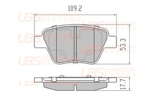 Колодки тормозные задние дисковые к-кт для VW New Beetle 2012-2019