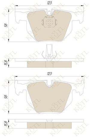 Колодки тормозные задние дисковые к-кт для BMW 3-серия E92/E93 2006-2012 1560kt KoTL