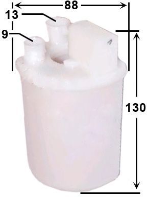 фильтр топливный!\ Hyundai i10/i20/i30/ix20 1.1-1.6 07>, KIA Ceed/Venga 1.4/1.6 06> fst11308 Azumi