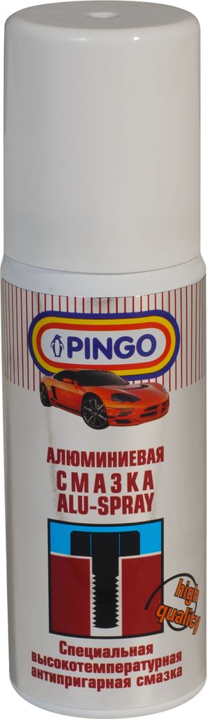 "Смазка алюминиевая""Pingo"" (от -40°С до +1100°С) (50мл.) аэрозоль"